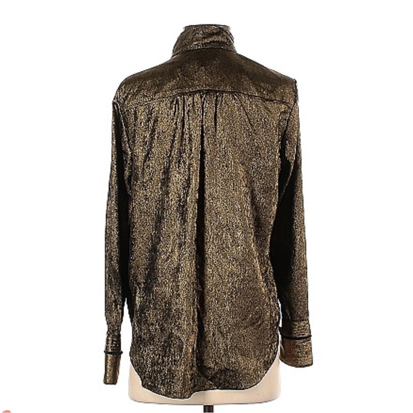 Gold H by Halston blouse - Picture 2 of 2